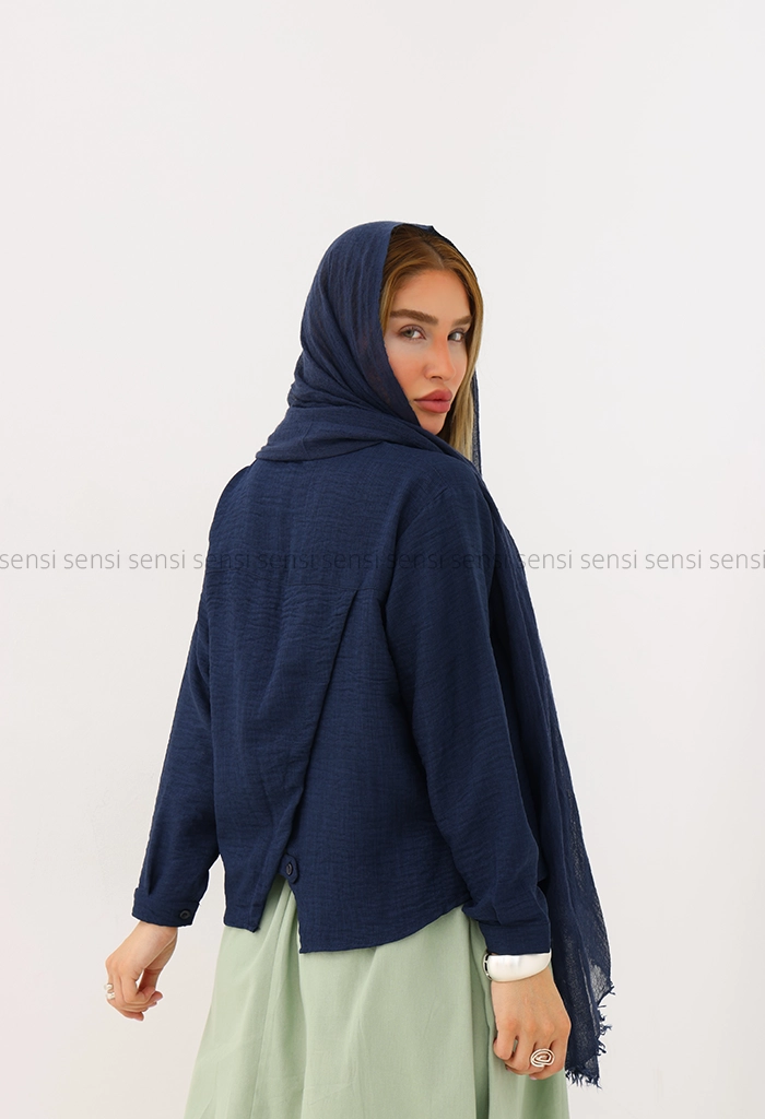 شومیز زنانه پشت چاک شانتون کد1005684